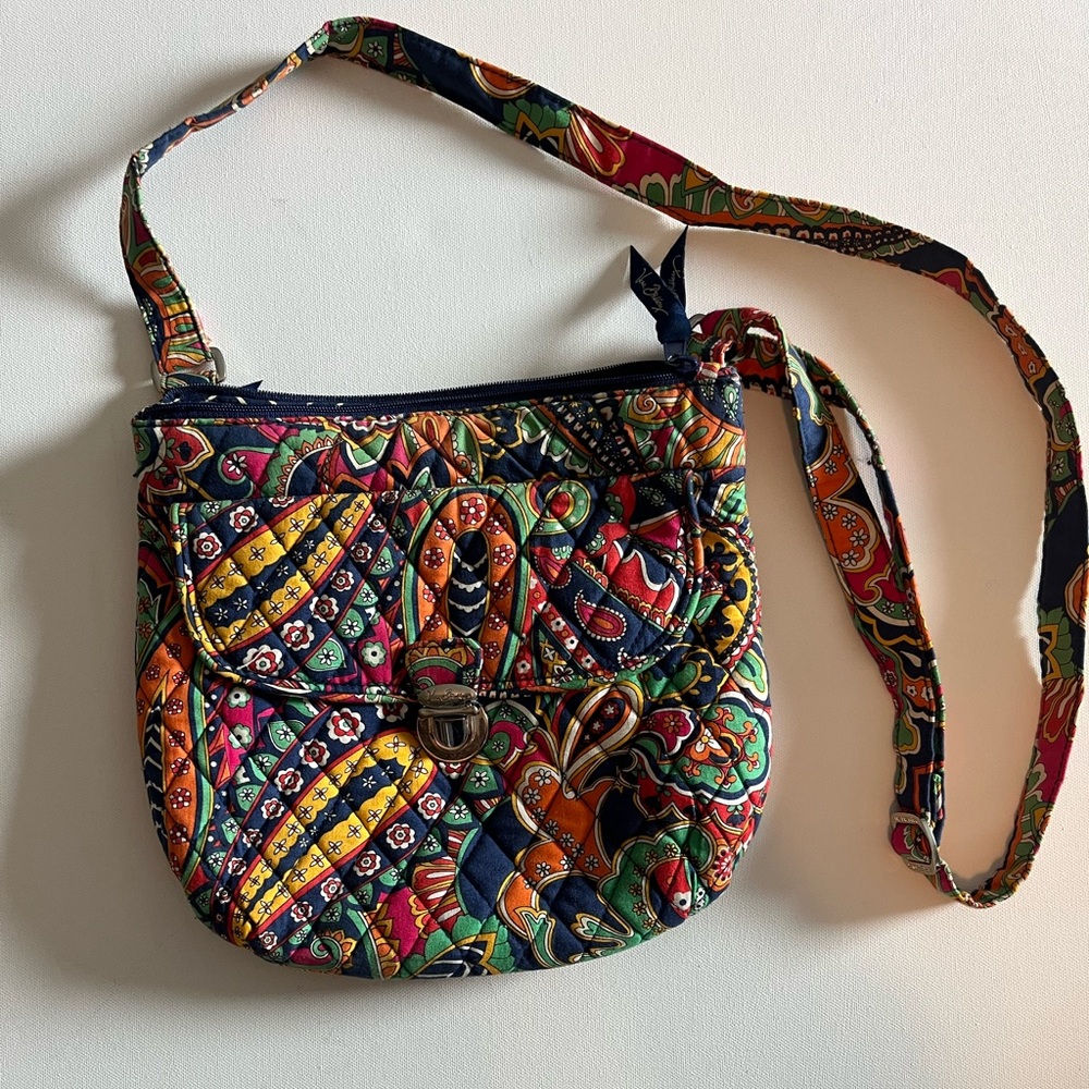 Vera Bradley Saddle Hipster Purse in Venetian Paisley